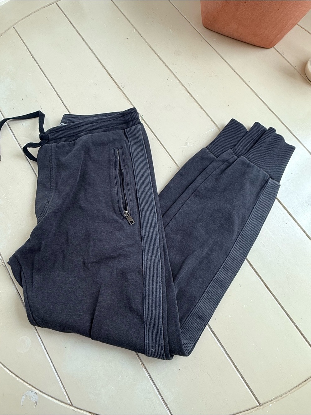 Dolce & Gabbana Black Rib-Trim Jogger Sweatpants